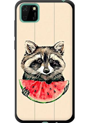 Чехол tpu на телефон huawei y5p енотик с арбузом "4605b-1936-58250"