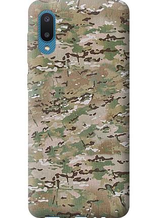 Чохол 2d пластиковий на телефон samsung galaxy a02 a022g камуфляж v5 "1201t-2260-58250"