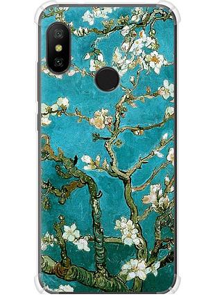 Чехол силикон с усиленными углами на телефон xiaomi mi a2 lite винсент ван гог. сакура "841sp-1522-58250"