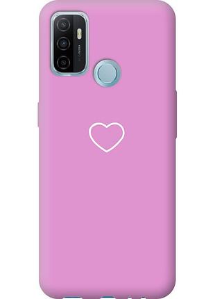Чохол силіконовий на телефон oppo a53 серце 2 "4863u-568-58250"
