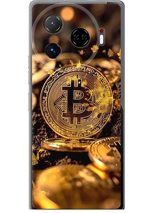 Чохол силіконовий на телефон tecno camon 30 pro 5g золота лихоманка біткойна "6089u-3713-58250"