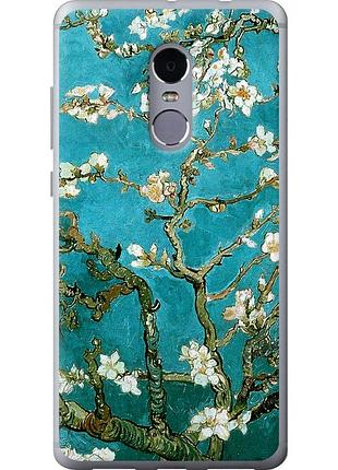 Чохол силіконовий на телефон xiaomi redmi note 4 вінсент ван гог. сакура "841u-352-58250"