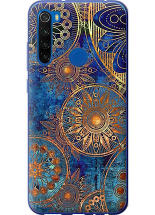 Чохол 2d пластиковий на телефон xiaomi redmi note 8t золотий візерунок "678t-1818-58250"