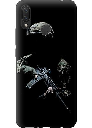 Чехол tpu патриотический на телефон huawei p smart plus защитник v3 "5226b-1555-58250"