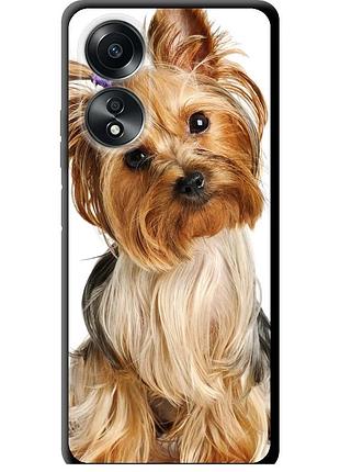 Чехол tpu на телефон oppo a58 4g йоркширский терьер с хвостиком "930b-3184-58250"