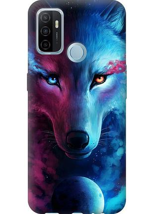 Чехол силиконовый на телефон oppo a53 арт-волк "3999u-568-58250"