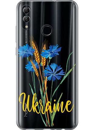 Чохол 2d пластиковий патріотичний на телефон huawei honor 10 lite ukraine v2 "5445t-1618-58250"