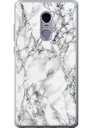 Чохол силіконовий на телефон xiaomi redmi note 4 мармур білий "4480u-352-58250"