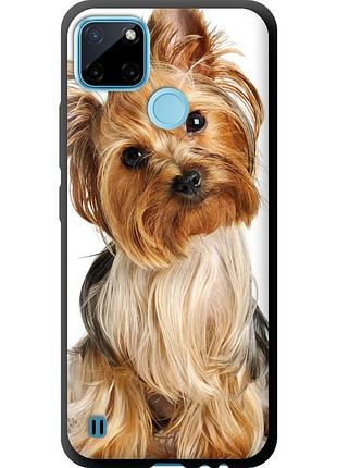 Чехол tpu на телефон realme c21y йоркширский терьер с хвостиком "930b-2472-58250"