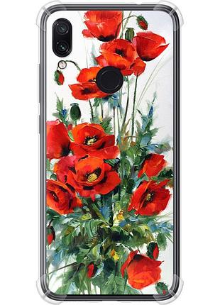Чехол силикон с усиленными углами на телефон xiaomi redmi note 7 маки "523sp-1639-58250"