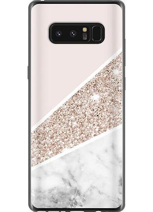 Чехол 2d пластиковый на телефон samsung galaxy note 8 пастельный мрамор "4342t-1020-58250"