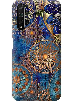 Чохол силіконовий на телефон huawei nova 5t золотий візерунок "678u-1833-58250"