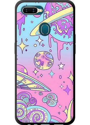 Чехол tpu на телефон oppo a12 розовая галактика "4146b-2557-58250"