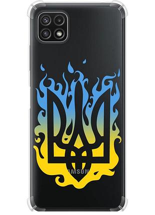 Чехол силикон с усиленными углами патриотический на телефон samsung galaxy a22 5g a226b герб v1 "5258sp-2581-58250"