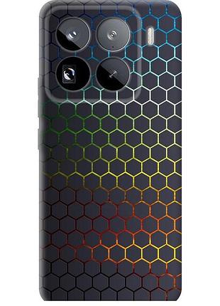 Чохол силіконовий на телефон xiaomi 15 pro соти, які переливаються "498u-3879-58250"