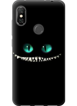 Чохол силіконовий на телефон xiaomi redmi note 6 pro чеширський кіт "689u-1551-58250"