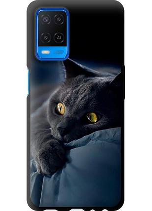 Чохол tpu на телефон oppo a54 димчастий кіт "825b-2306-58250"