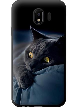 Чохол tpu на телефон samsung galaxy j4 2018 димчастий кіт "825b-1487-58250"