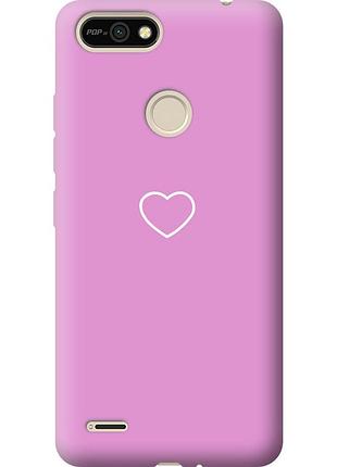 Чехол силиконовый на телефон tecno pop 2f b1f сердце 2 "4863u-2391-58250"