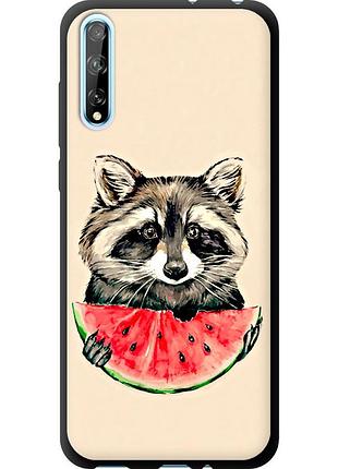 Чохол tpu на телефон huawei p smart s єнотик з кавуном "4605b-1813-58250"