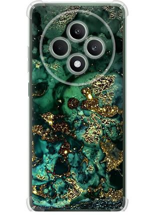 Чохол силіконовий протиударний с посиленими кутами на телефон oppo reno12 f 5g мармур золото багатство "5419sp-3771-58250"