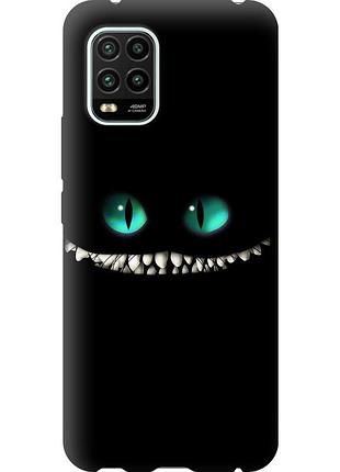 Чехол 2d пластиковый на телефон xiaomi mi 10 lite чеширский кот "689t-1924-58250"