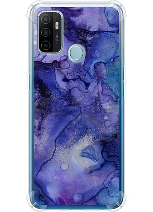 Чехол силикон с усиленными углами на телефон oppo a53 мрамор 7 "4802sp-568-58250"
