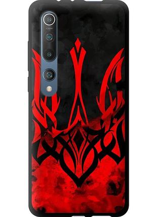 Чехол tpu патриотический на телефон xiaomi mi 10 герб украины v2 "5312b-1860-58250"