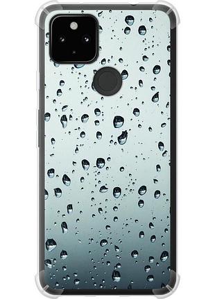 Чехол силикон с усиленными углами на телефон google pixel 5a стекло в каплях "848sp-2286-58250"