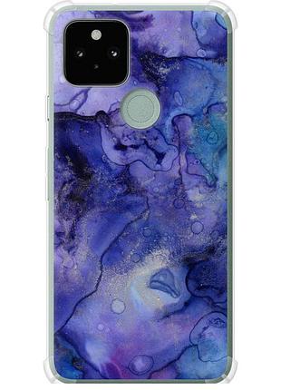 Чохол силіконовий протиударний с посиленими кутами на телефон google pixel 5 мармур 7 "4802sp-2044-58250"