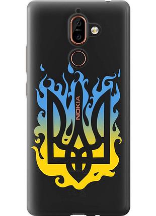 Чехол 2d пластиковый патриотический на телефон nokia 7 plus герб v1 "5258t-1354-58250"