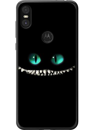 Чохол 2d пластиковий на телефон motorola one чеширський кіт "689t-1589-58250"