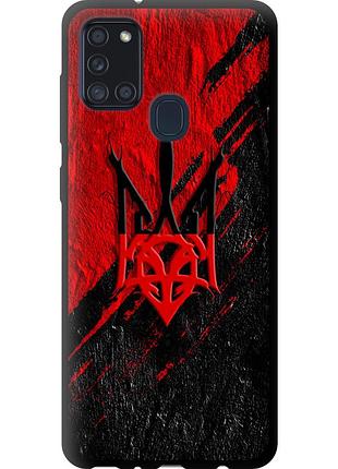 Чехол tpu патриотический на телефон samsung galaxy a21s a217f герб v4 "5293b-1943-58250"