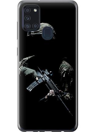 Чехол 2d пластиковый патриотический на телефон samsung galaxy a21s a217f защитник v3 "5226t-1943-58250"