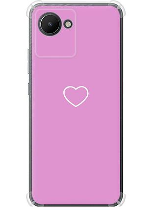 Чехол силикон с усиленными углами на телефон realme c30 сердце 2 "4863sp-2700-58250"
