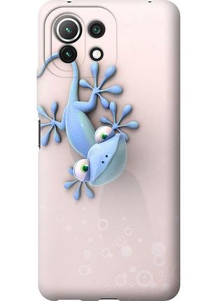 Чехол силиконовый на телефон xiaomi mi 11 lite геккончик "1094u-2281-58250"