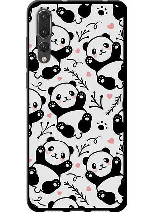Чехол tpu на телефон huawei p20 pro панды "4318b-1470-58250"