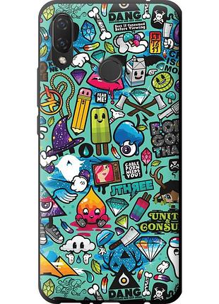 Чехол tpu на телефон huawei nova 3i стикер бомбинг 1 "693b-1541-58250"