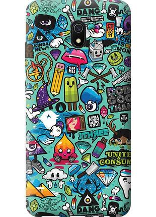 Чехол силиконовый на телефон xiaomi redmi 8a стикер бомбинг 1 "693u-1794-58250"