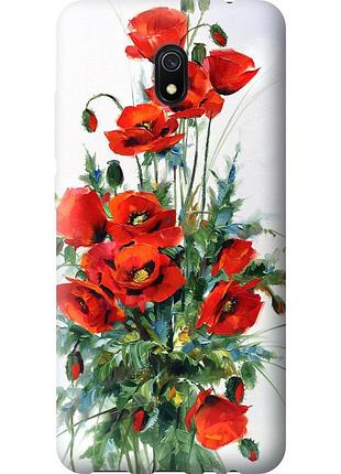 Чехол силиконовый на телефон xiaomi redmi 8a маки "523u-1794-58250"