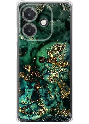 Чохол силіконовий протиударний с посиленими кутами на телефон oppo a3 4g мармур золото багатство "5419sp-3846-58250"