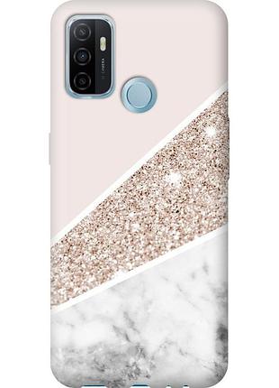 Чехол силиконовый на телефон oppo a53 пастельный мрамор "4342u-568-58250"