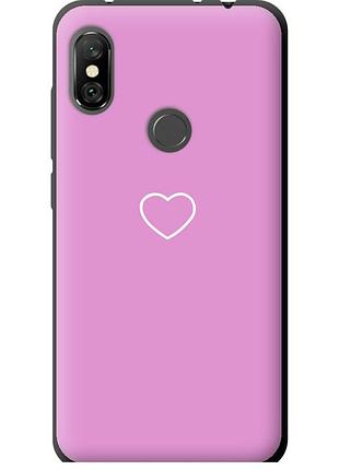 Чохол tpu на телефон xiaomi redmi note 6 pro серце 2 "4863b-1551-58250"