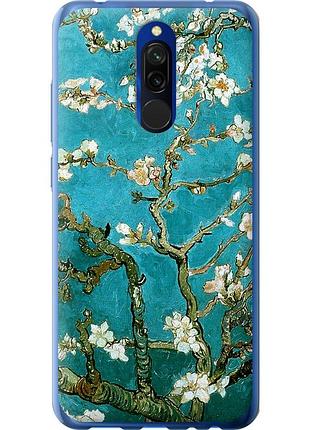 Чохол силіконовий на телефон xiaomi redmi 8 вінсент ван гог. сакура "841u-1806-58250"