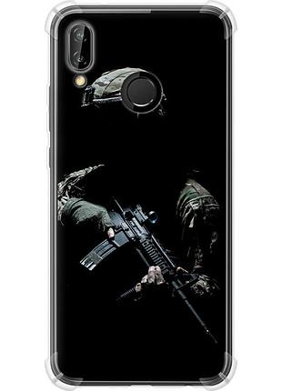 Чехол силикон с усиленными углами патриотический на телефон huawei p20 lite защитник v3 "5226sp-1410-58250"