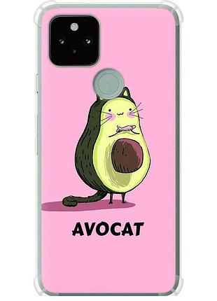 Чохол силіконовий протиударний с посиленими кутами на телефон google pixel 5 avocat "4270sp-2044-58250"