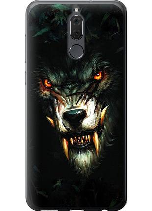 Чехол силиконовый на телефон huawei mate 10 lite дьявольский волк "833u-1240-58250"