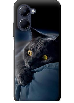 Чохол tpu на телефон realme c33 димчастий кіт "825b-2870-58250"
