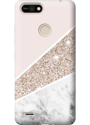 Чехол силиконовый на телефон tecno pop 2f b1f пастельный мрамор "4342u-2391-58250"
