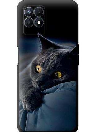 Чехол tpu на телефон realme narzo 50 дымчатый кот "825b-3066-58250"
